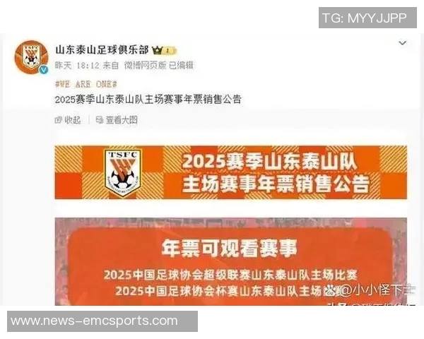 泰山队官方声明严厉打击未授权销售周边产品行为维护品牌形象